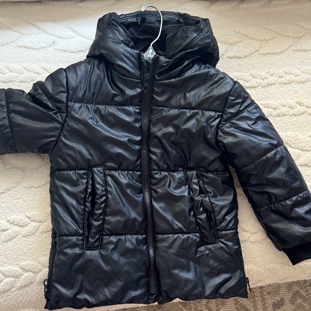 ZARA BABY OUTWEAR COLLECTION  Black Puffer Hooded Jacket